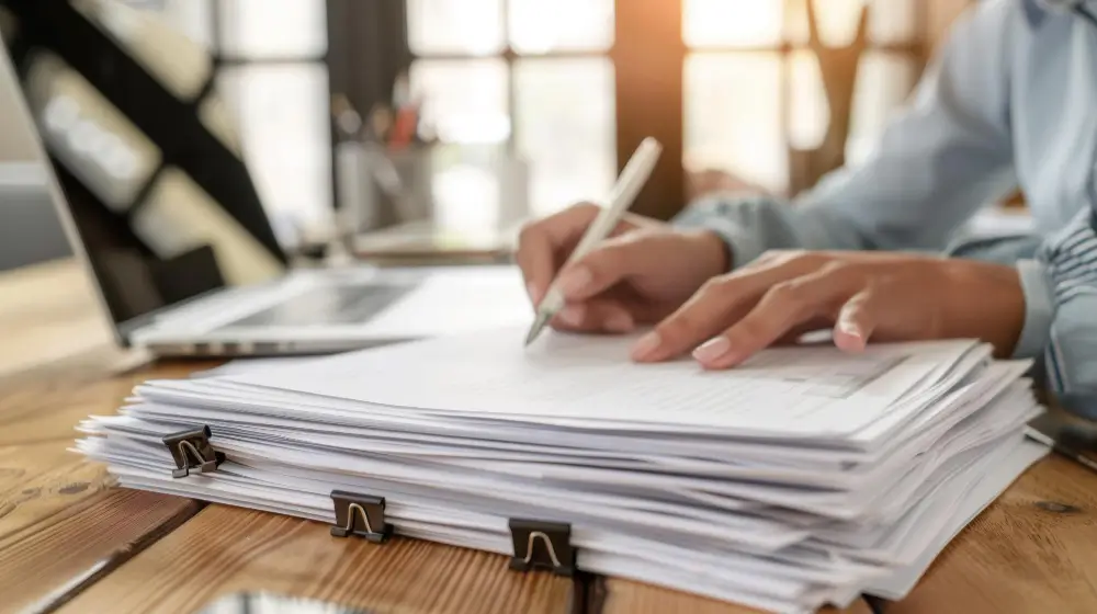 Vertrouwelijke financiële documentverwerking door Ecrivus International